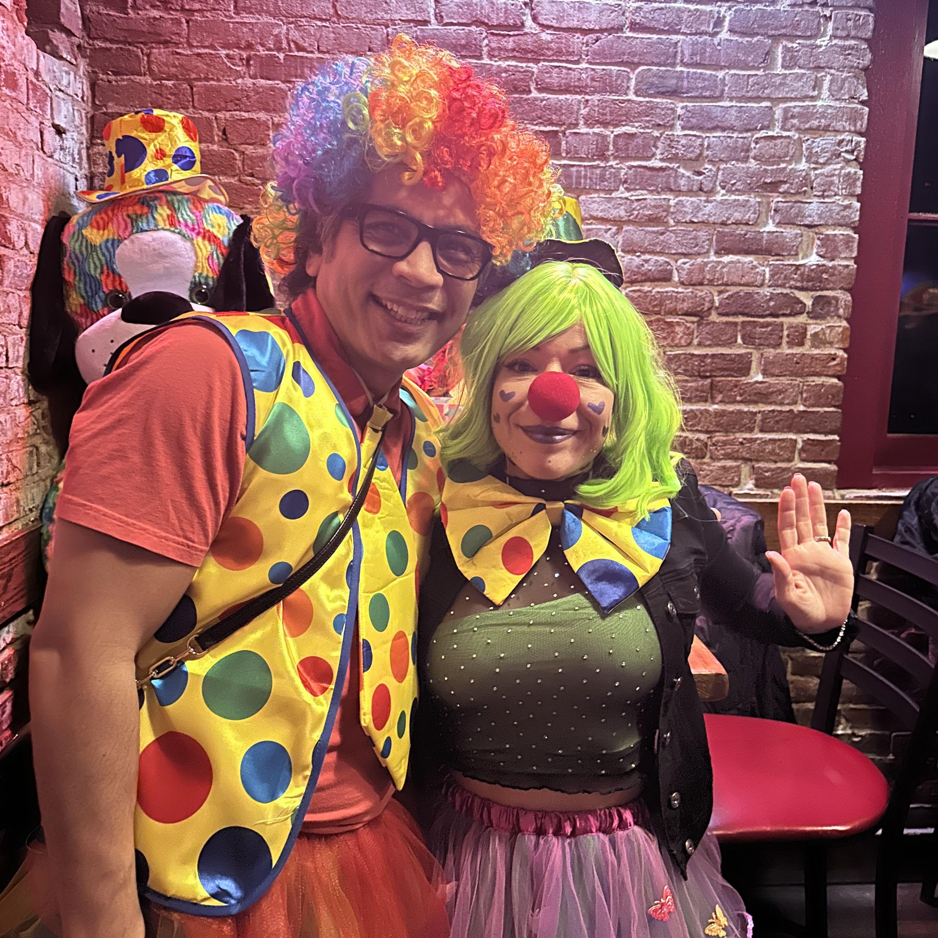 You know...just Clownin' around at the Piano Bar in Downtown SD.