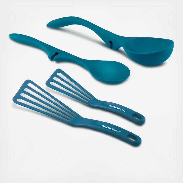 Buy Edge 5 pcs mini silicone utensil set teal Online