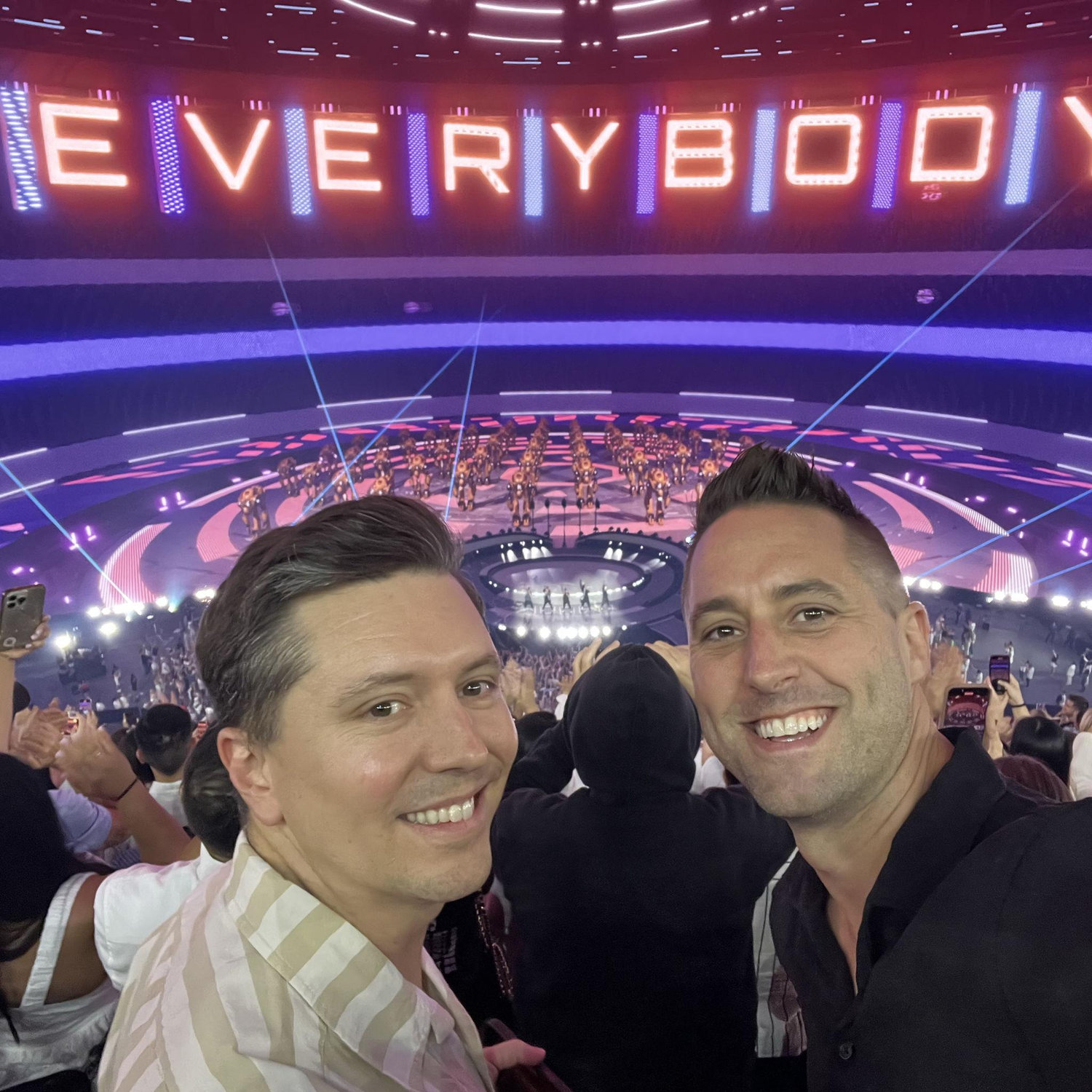 Opening night of Backstreet Boys at the Las Vegas Sphere.