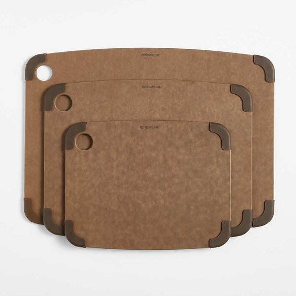 Epicurean Nutmeg Non-Slip Paper Composite Cutting Board, Set of 3