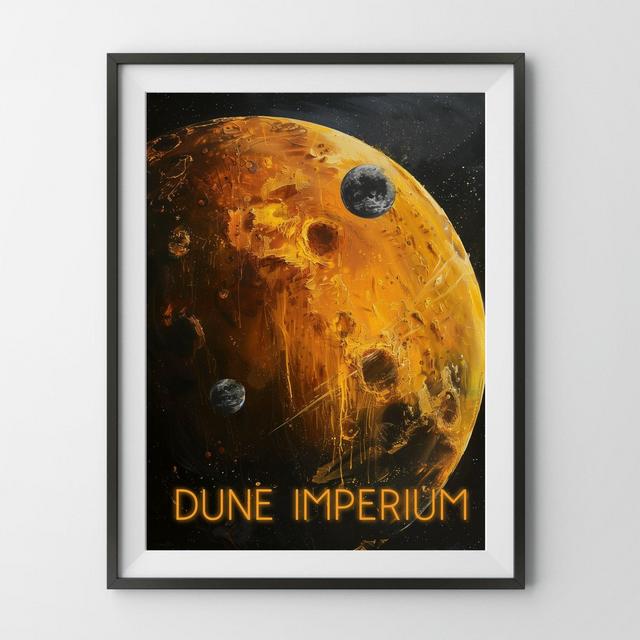 Dune Imperium Board Game Poster, science fiction scifi frank herbert strategy family gift for gamer father mom dad geek euro fan wall art