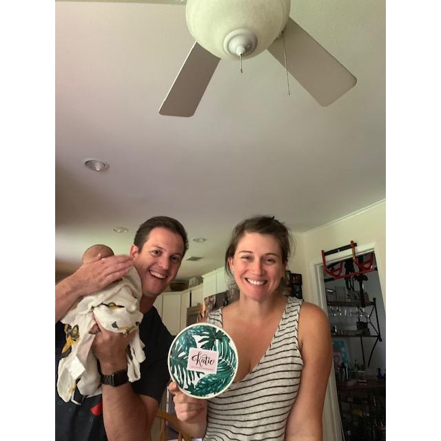 Katie found out she was a Bridesmaid through a special package sent to Texas.