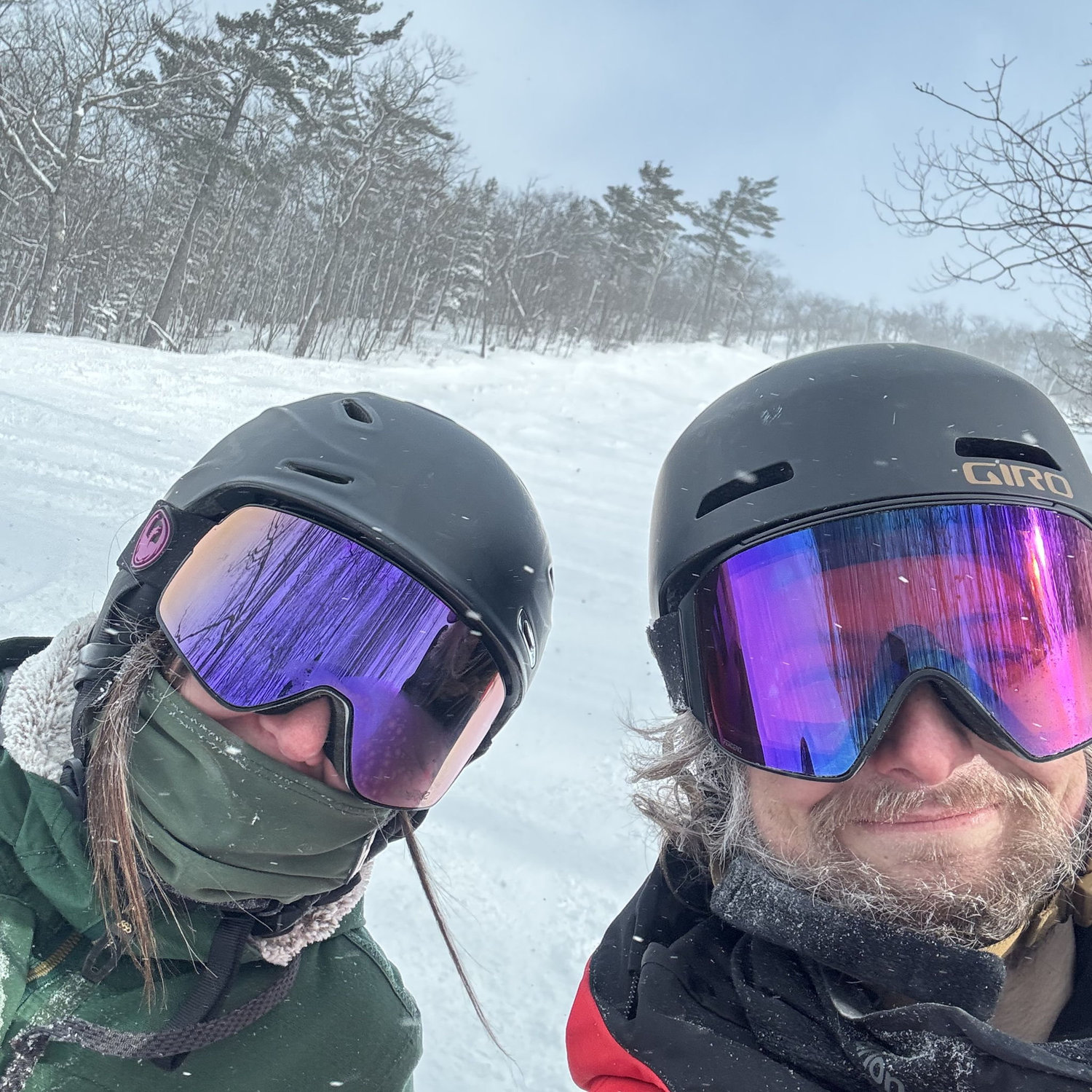 Roger visiting the U.P. where he got to experience -32 degree weather (snowboarding at Mt. Bohemia)