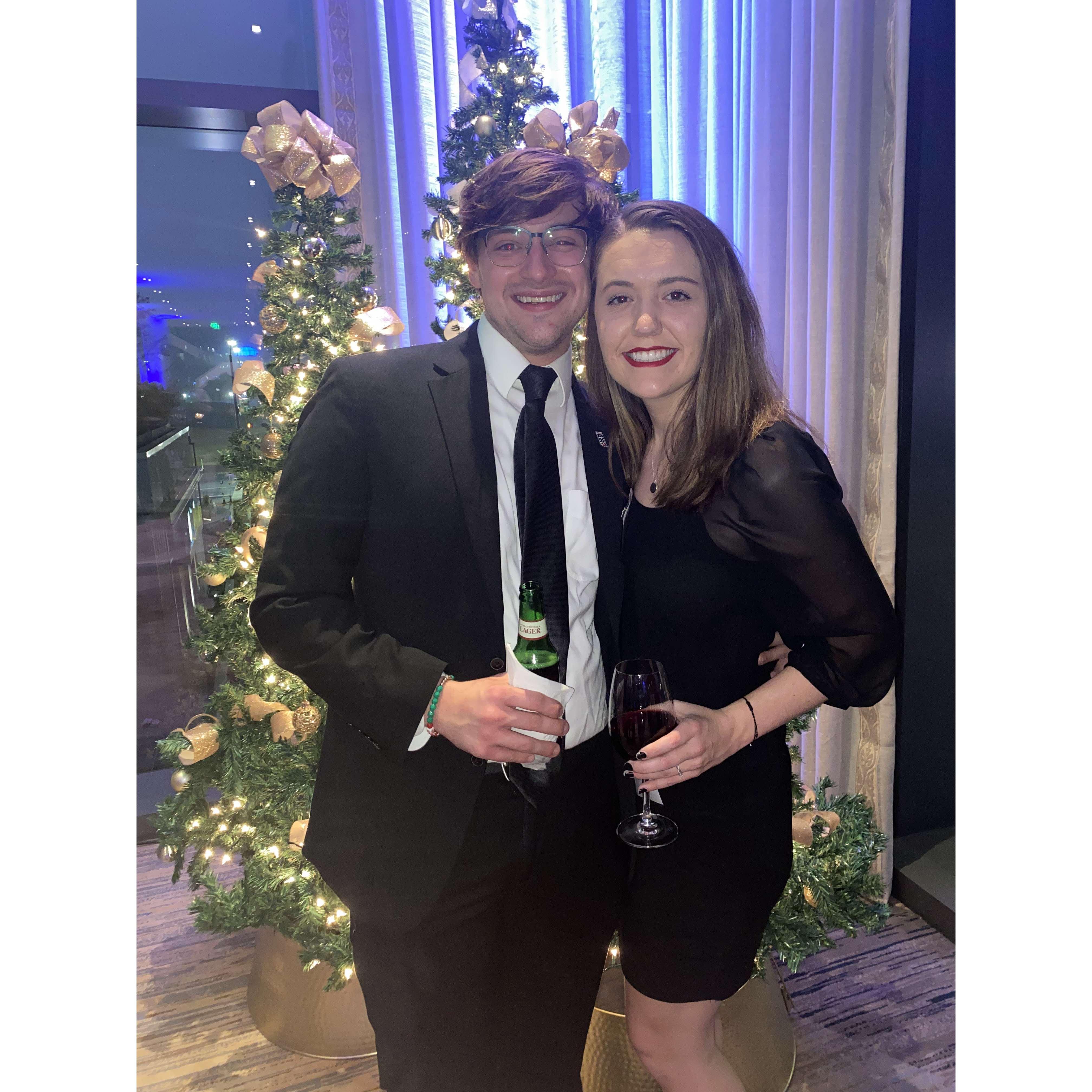 Our first work holiday party together!