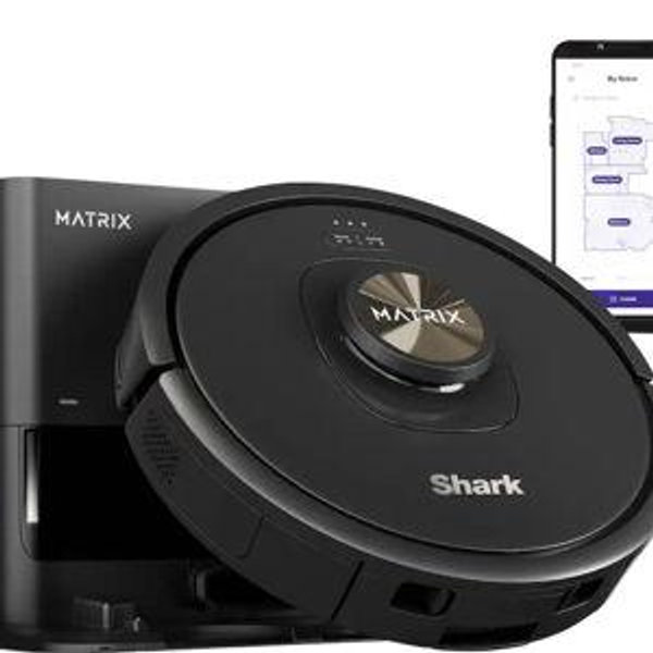 Shark - Matrix Self-Emptying Robot Vacuum with Precision Home Mapping and Extended Runtime, Wi-Fi Connected - Black