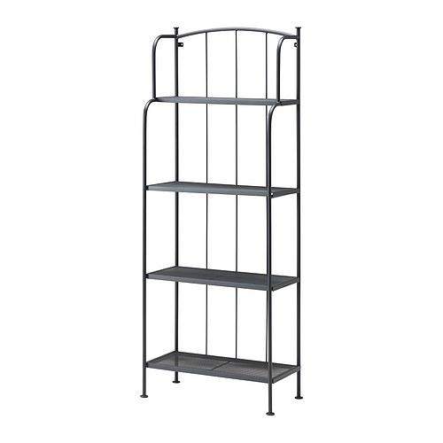 LÄCKÖ Shelving unit, outdoor, gray