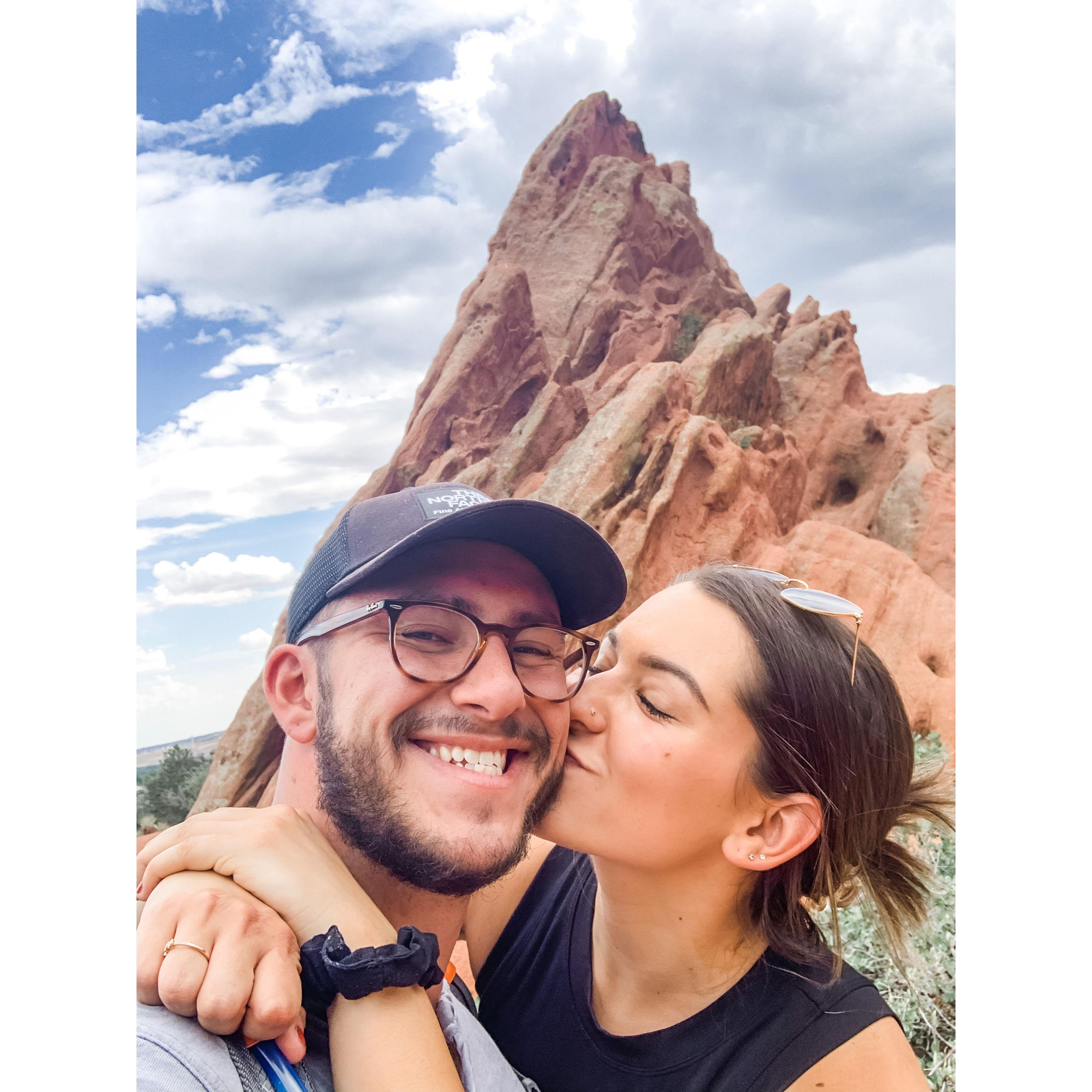Our first summer in Colorado at Garden of the Gods Park in 2020