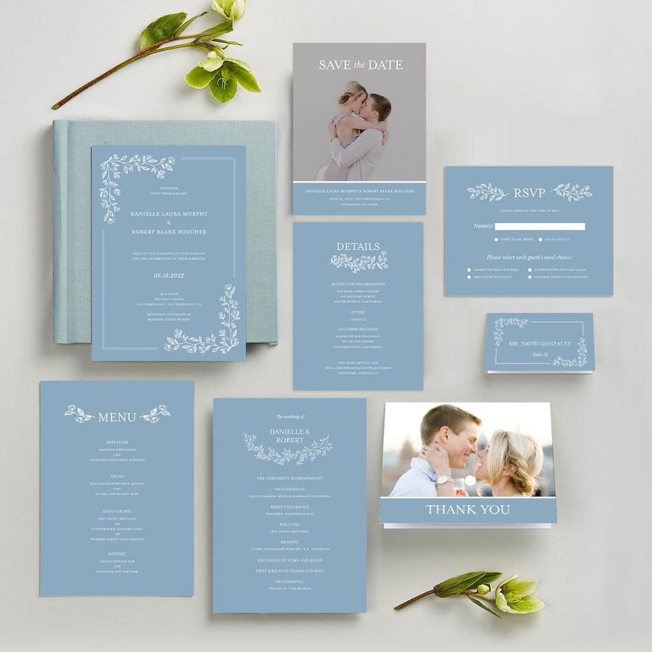 Zola Wedding Invitations Kalispell Frame