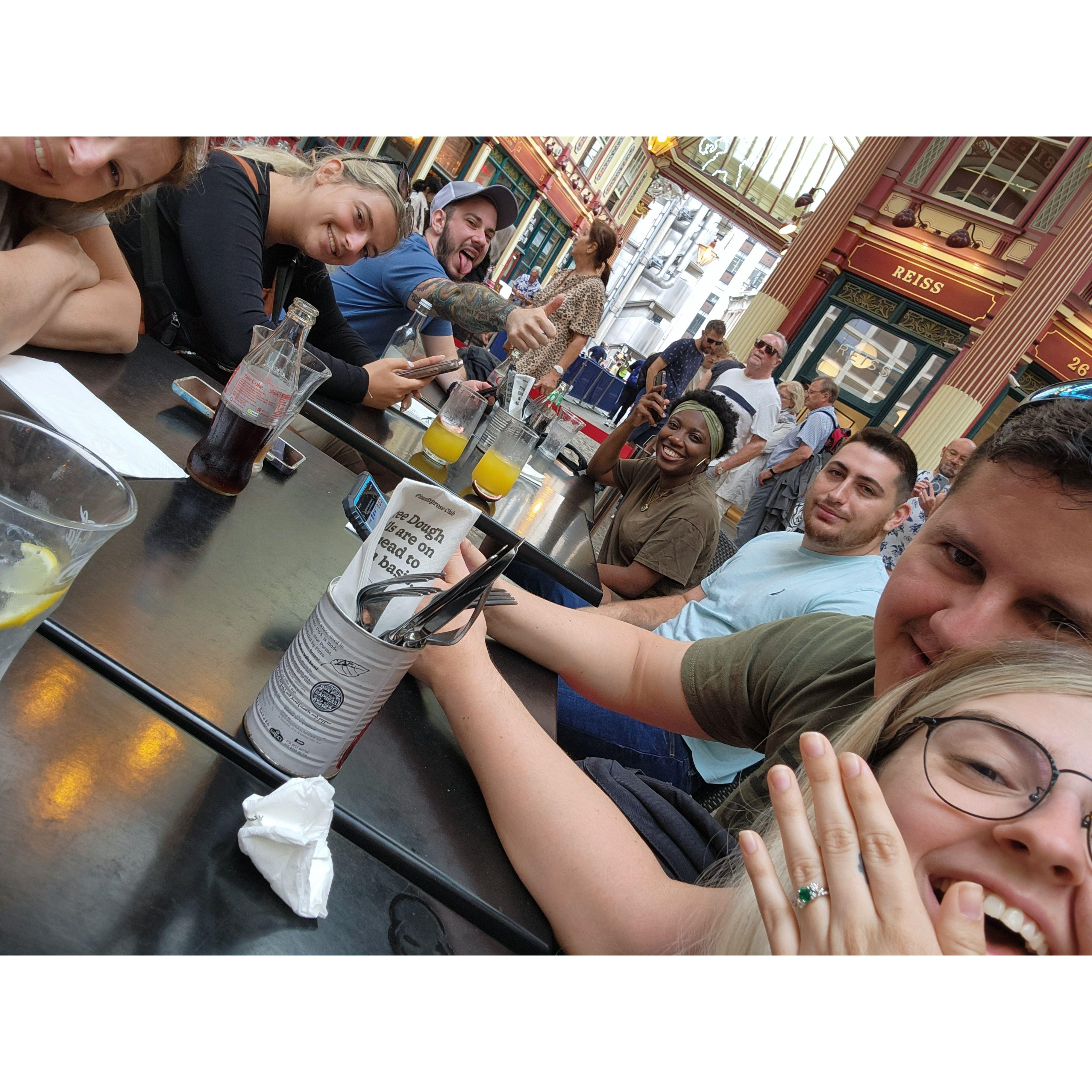 First time eating lunch.. ENGAGED!!!!