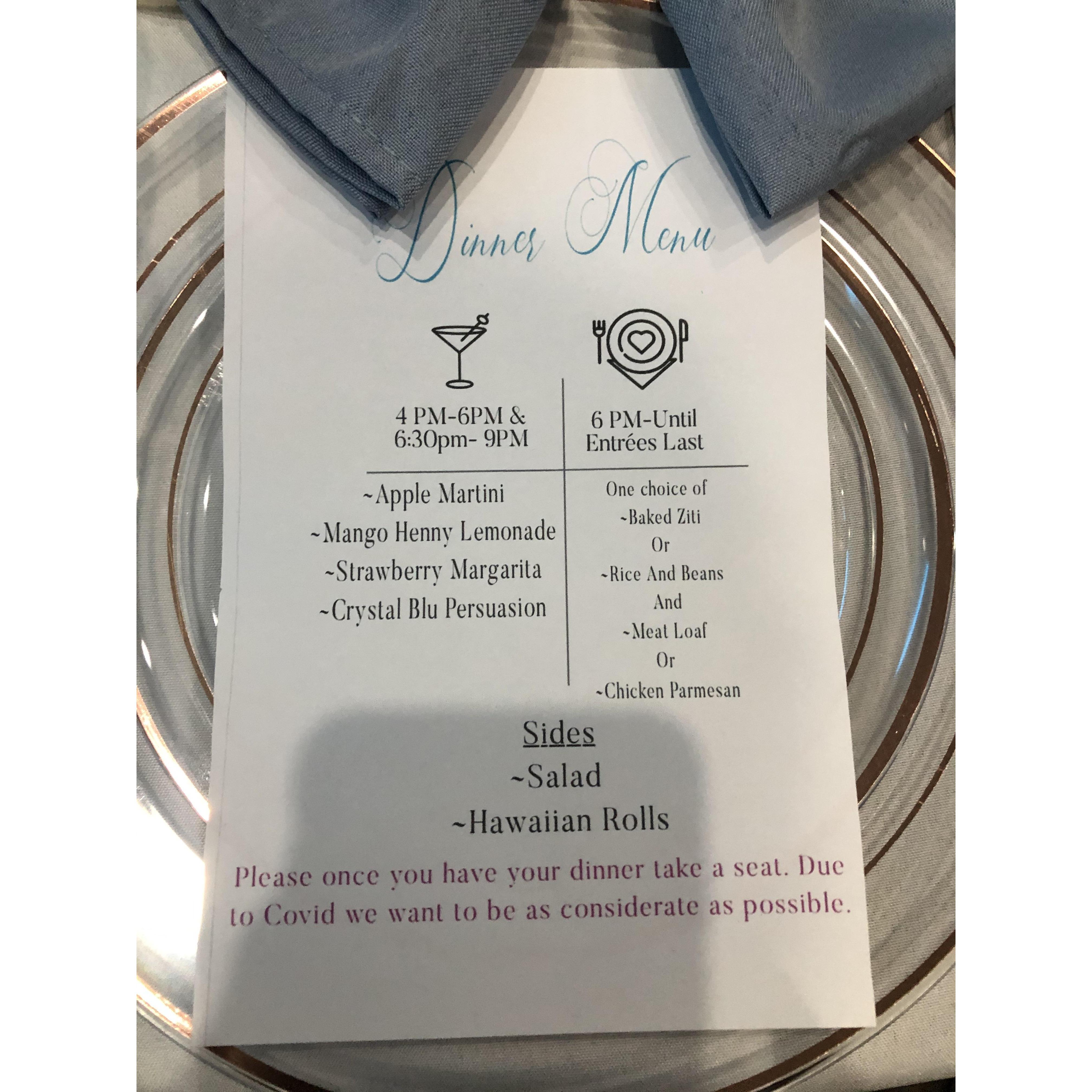 Engagement menu