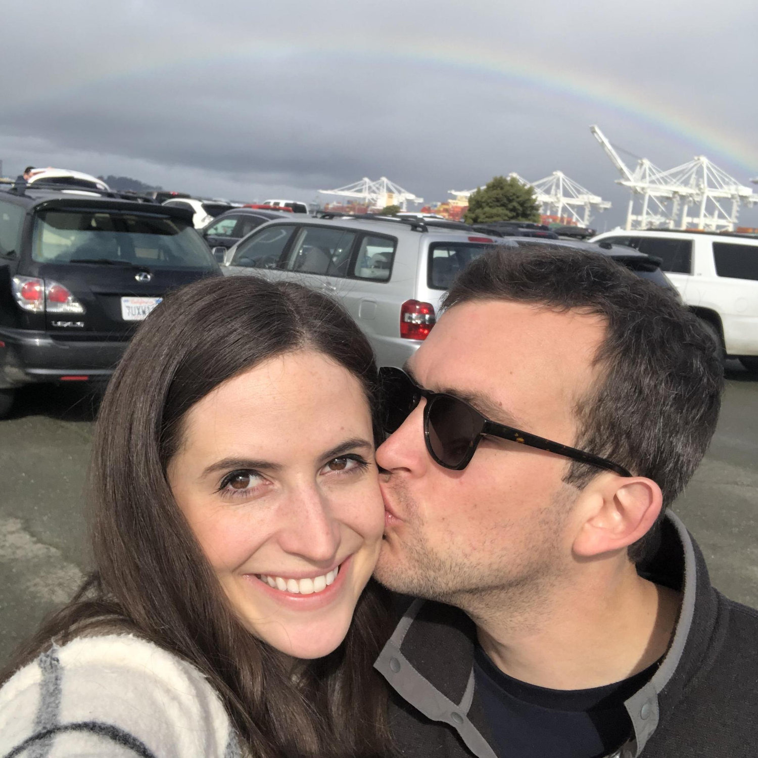 Spotted a rainbow at the Alameda Flea Market shopping for furniture when we first moved in together, May 2019