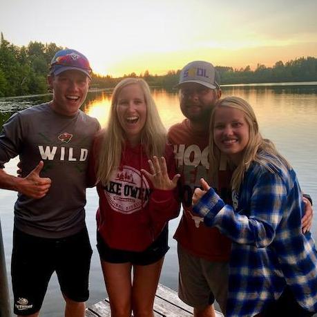 Happiest of celebreations!! Thankful to have my sister and her boyfriend there with us!