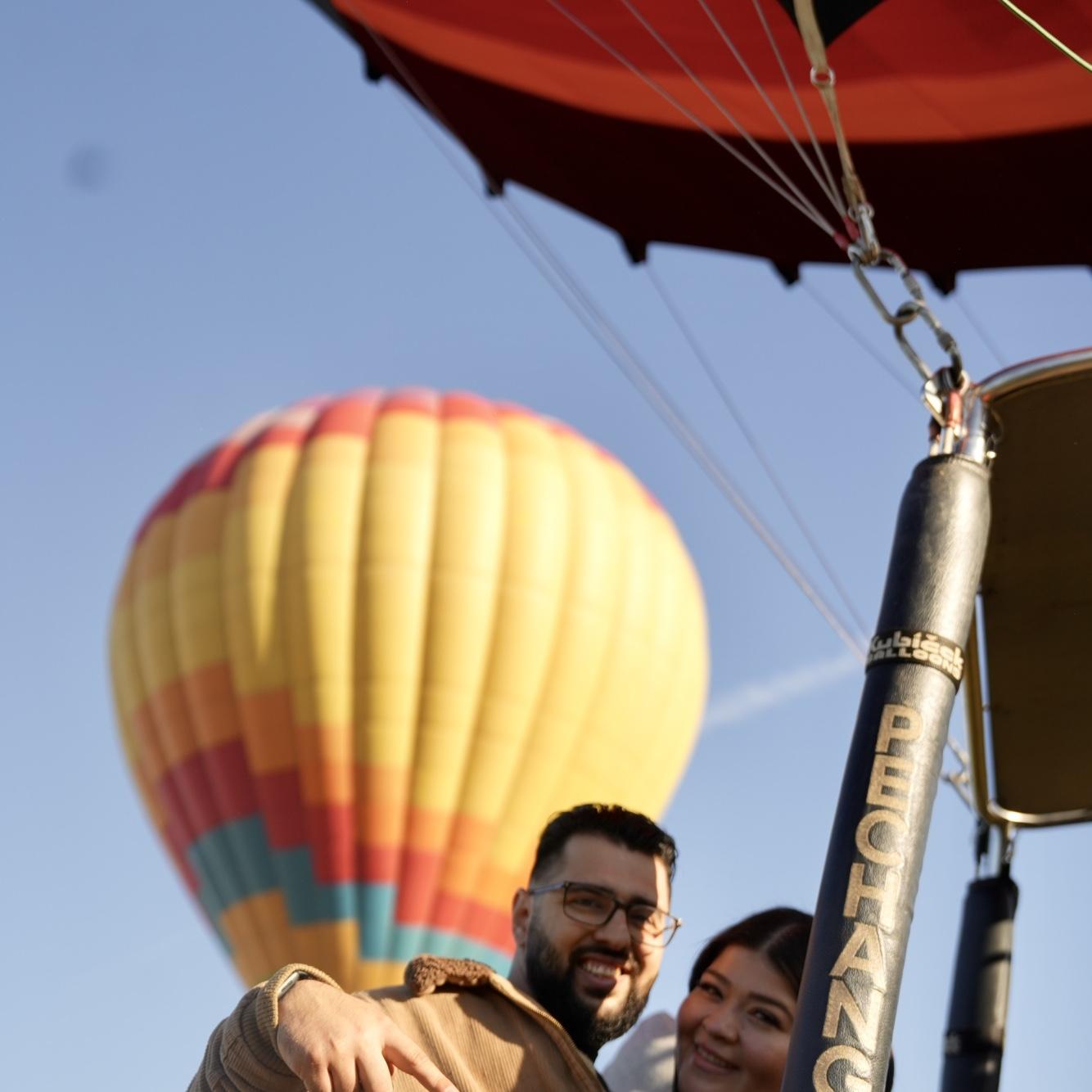 Engaged in Hot Air Balloon 💕