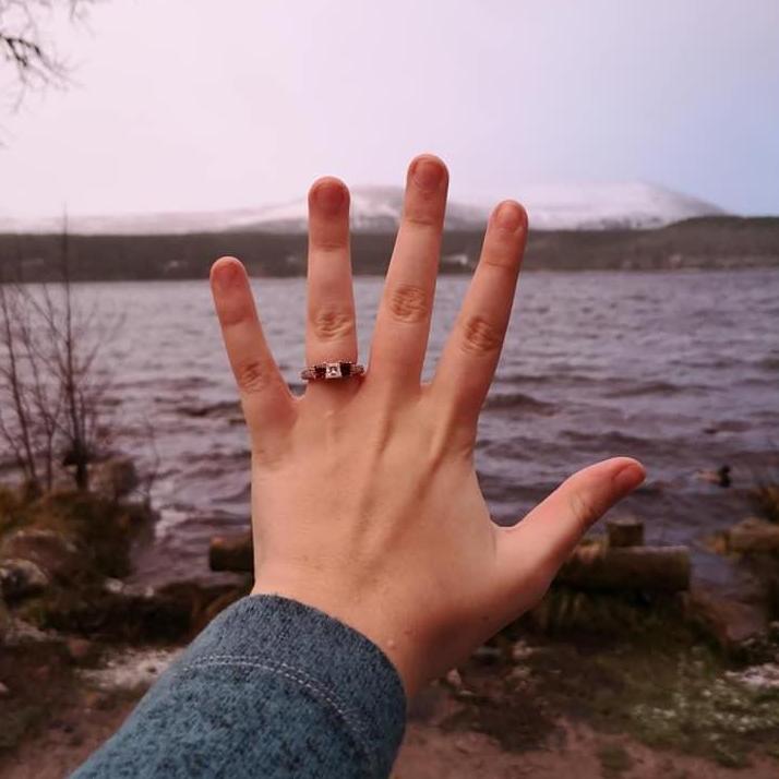 First picture of my engagement ring - February 15, 2020
