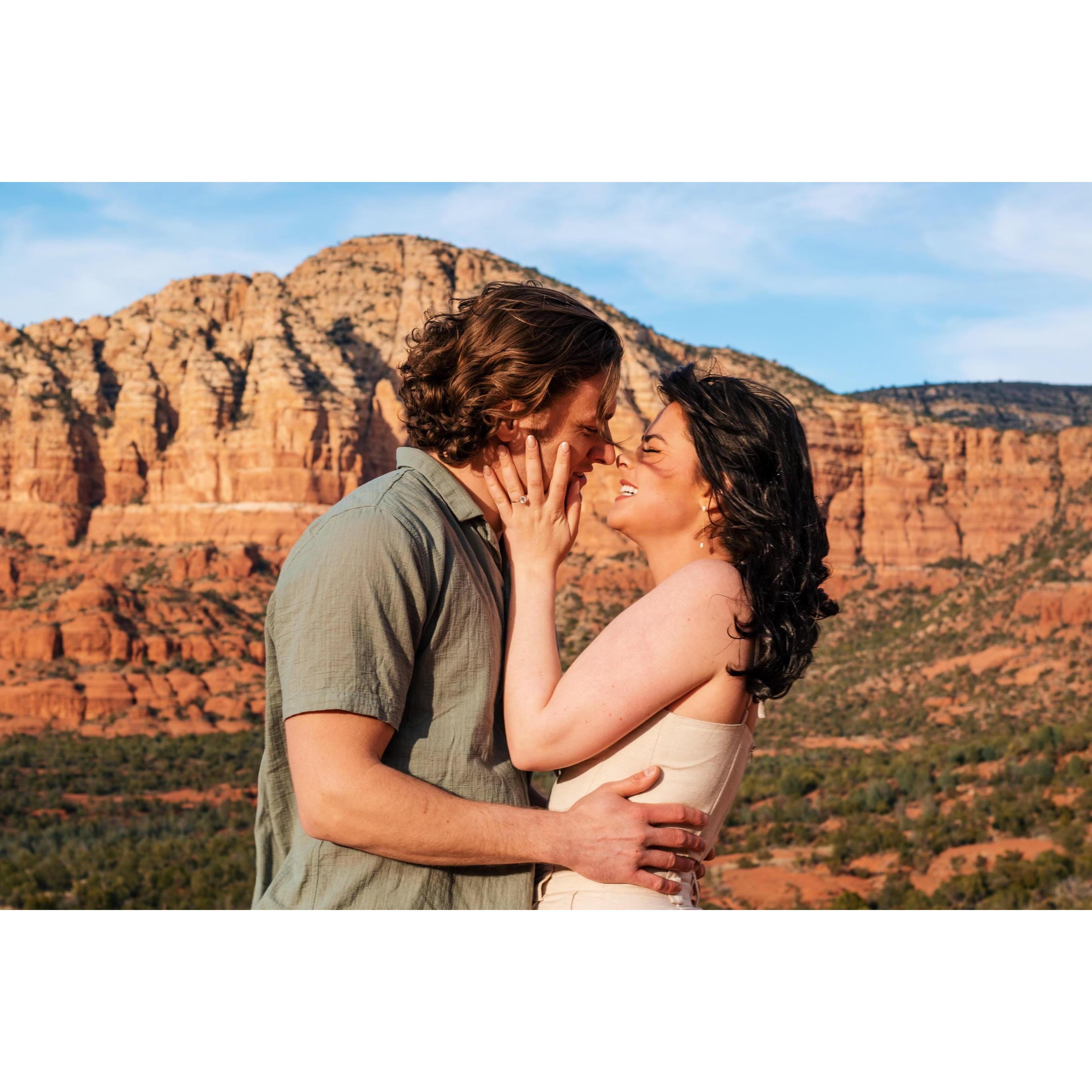 Sedona, AZ engagement photos taken by our best friend, Monica Gallagher!