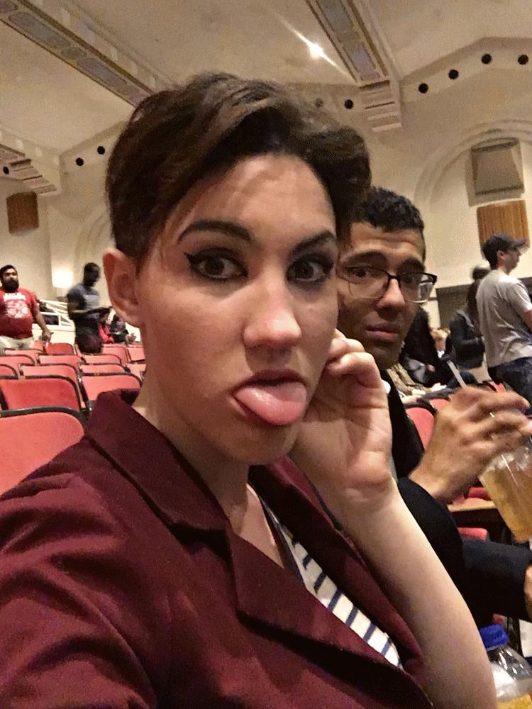 We went to go see Trevor Noah for B’s 19th birthday. N decided to stick her tongue out in a photo because reasons while B looked on in confusion and trepidation….