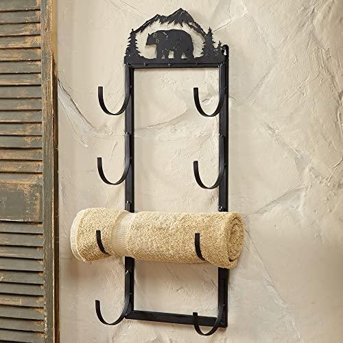 BLACK FOREST DECOR Bear Wall/Door Mount Towel Rack