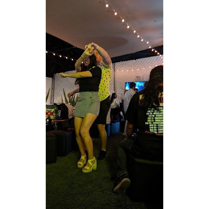 Lots of dancing at Fer's birthday. We love to dance (April 2024)