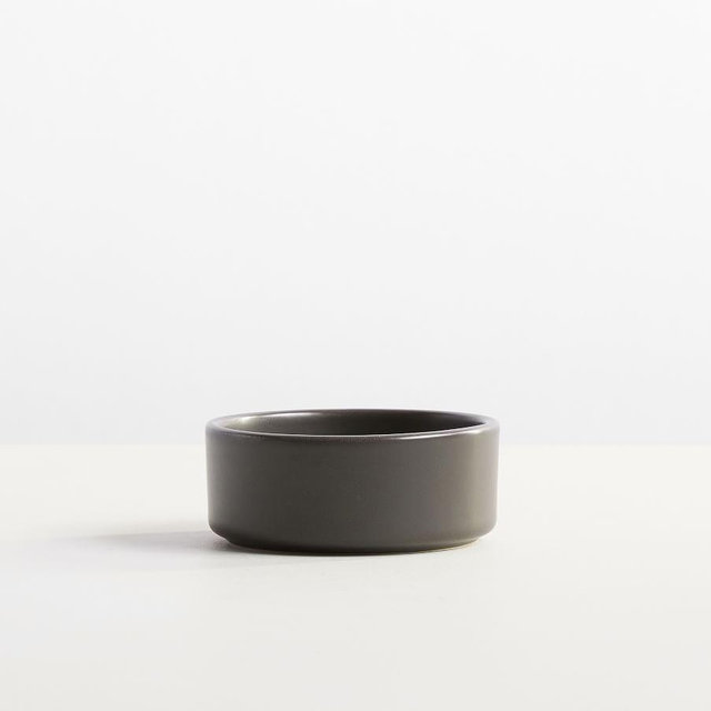 Mason Pet Bowl, Charcoal, X-Small, 2 Cups