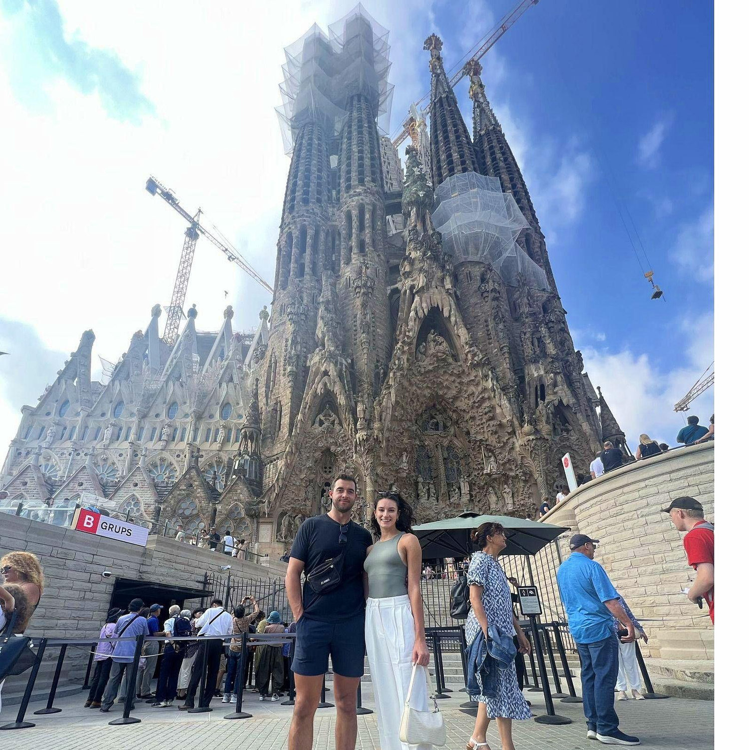 Leave yourself some time in Barcelona to see the stunning Sagrada Familia Basilica, which will have the central Tower completed by our wedding, 100 years after Gaudi's death!