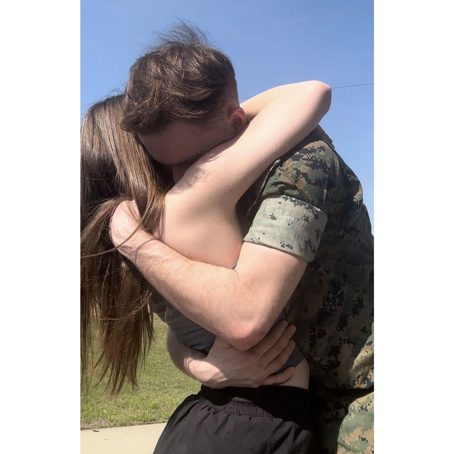 Brandon returning from his 9 month overseas deployment! April, 2024