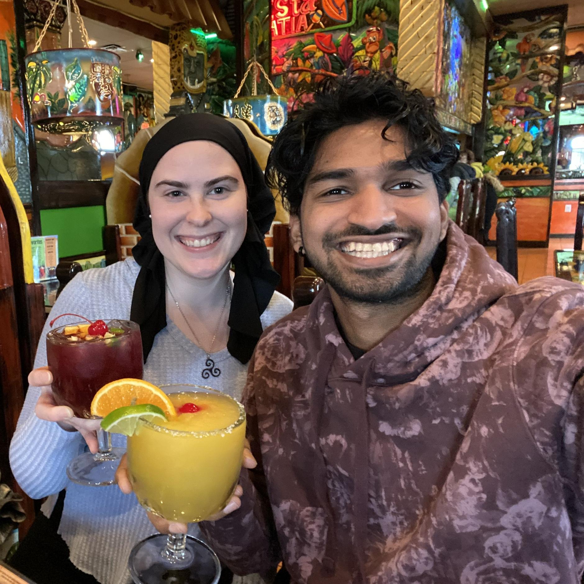 Birthday drinks in one of Luke’s favorite restaurants.