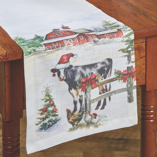 Park Designs Christmas At The Farm Table Runner 13" X 54"