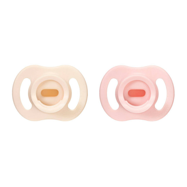 Tommee Tippee UltraLight Stay Put Silicone Pacifier 0-6m - Light Pink & Dark Pink - 2pk: BPA-Free, 2-Pack