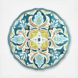 Tangerine Melamine Dinner Plate, Set of 4