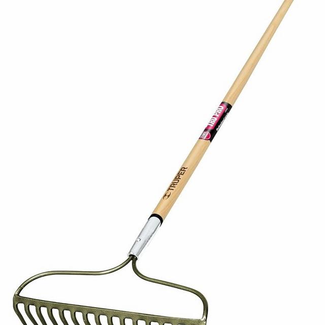 Truper 31374 Tru Pro Forged Bow Rake, 16 Teeth, Ash Handle, 60-Inch