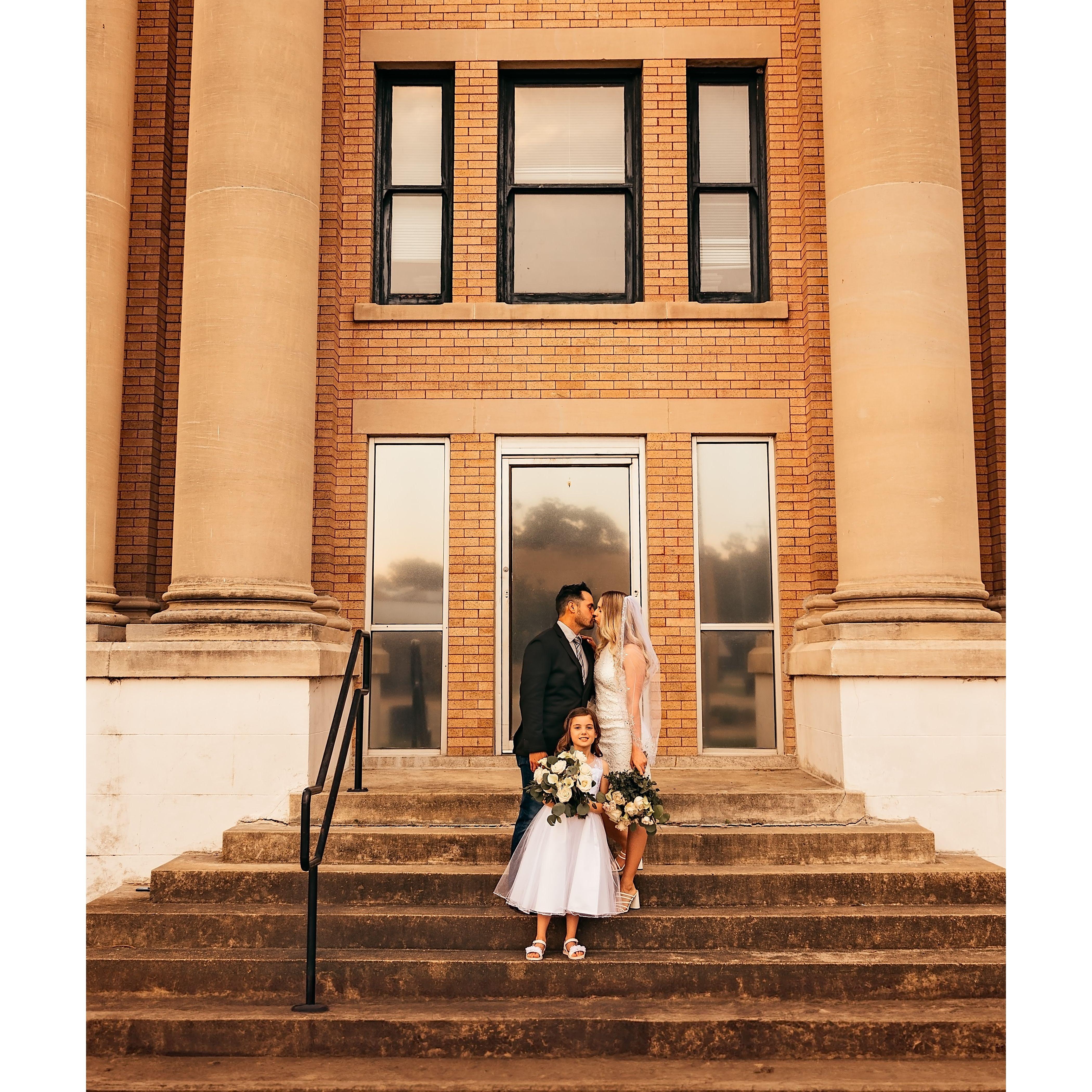 Photos from our legal marriage in July 2023