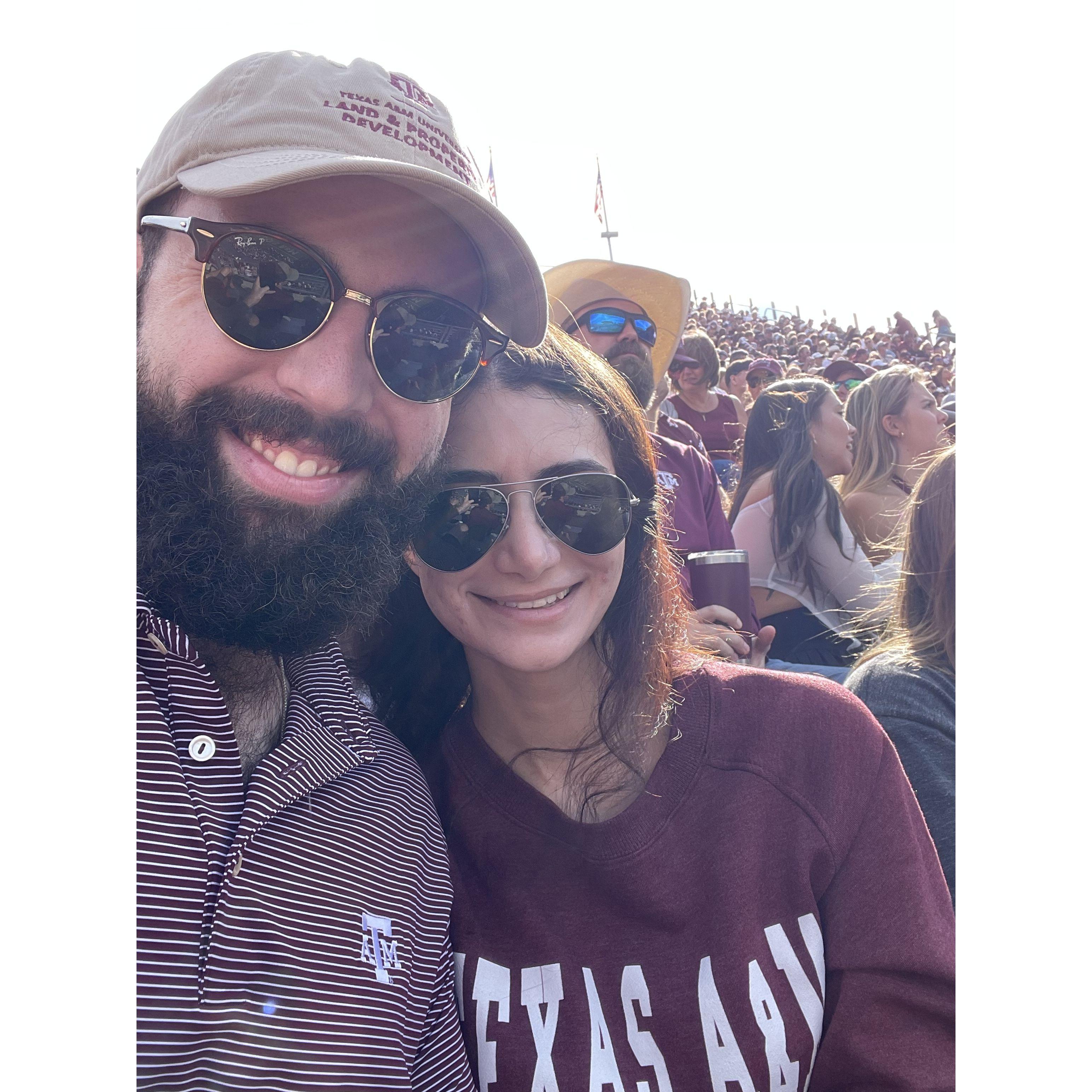 Shortly after a Fightin' Texas Aggie touchdown :)