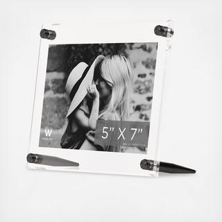 Acrylic Bevel Graphite Tabletop Float Frame