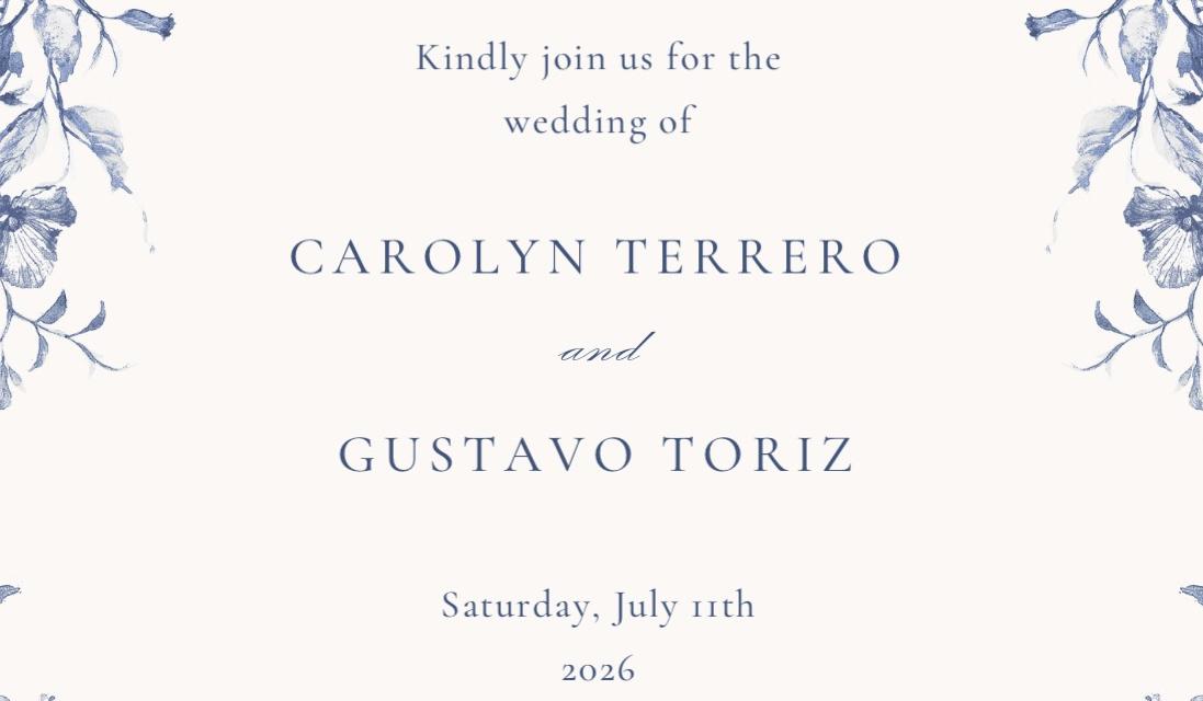 The Wedding Website of Carolyn Terrero and Gustavo Toriz