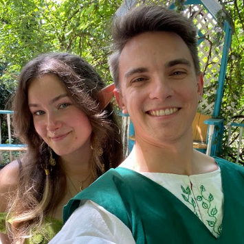 We're a bit of a Renaissance couple.