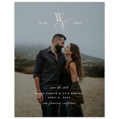Lightest Blush, Pink Wedding Digital Save the Date - Lux Photo