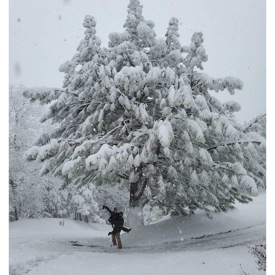 Newly engaged and enjoying time up the mountain with Dave's family!