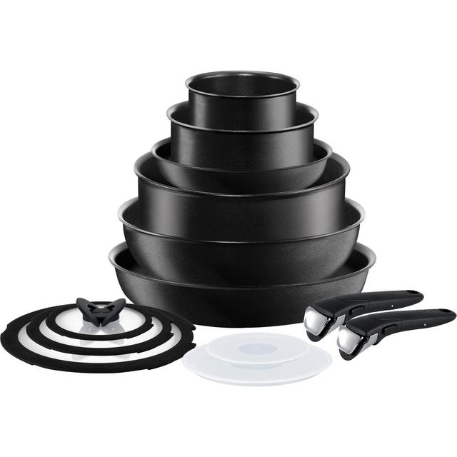 T-fal Ingenio Expertise Nonstick Cookware 13pc Set - Black