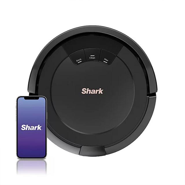 Shark ION Robot Vacuum UR755, Wi-Fi Connected Cleaning with Dual Edge Brushes, Multi-Surface Brushroll, Pet Hair Removal, 90 Min Runtime, Black