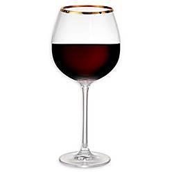 Artland® Gold Band Burgundy Wine Glasses (Set of 4)