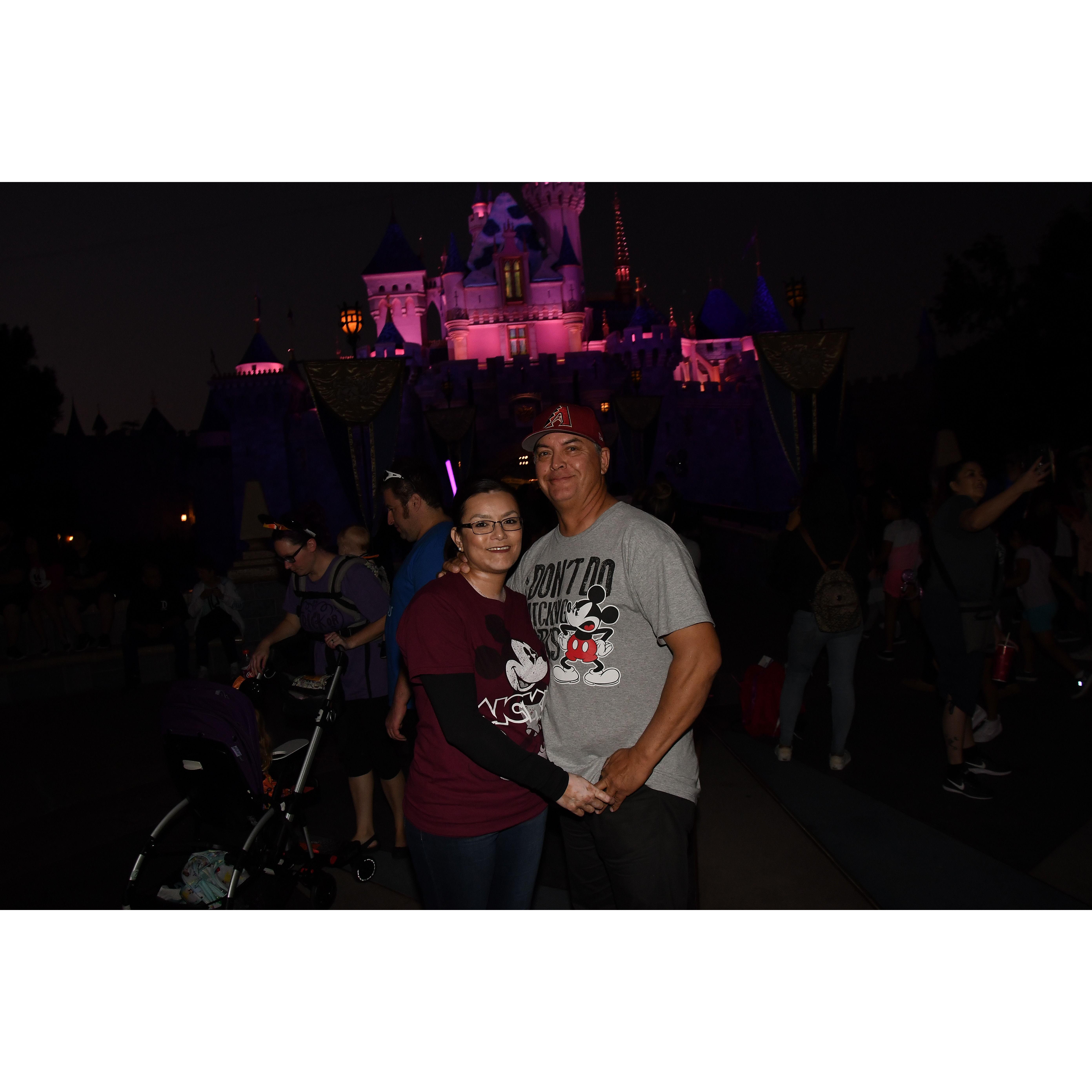 The most magical Disney trip. He was so nervous to propose that he waited all weekend until after the fireworks when all of the family had left us alone. Luckily Tashii captured the moment.