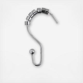 Annex Single Shower Curtain Hook, Set of 12