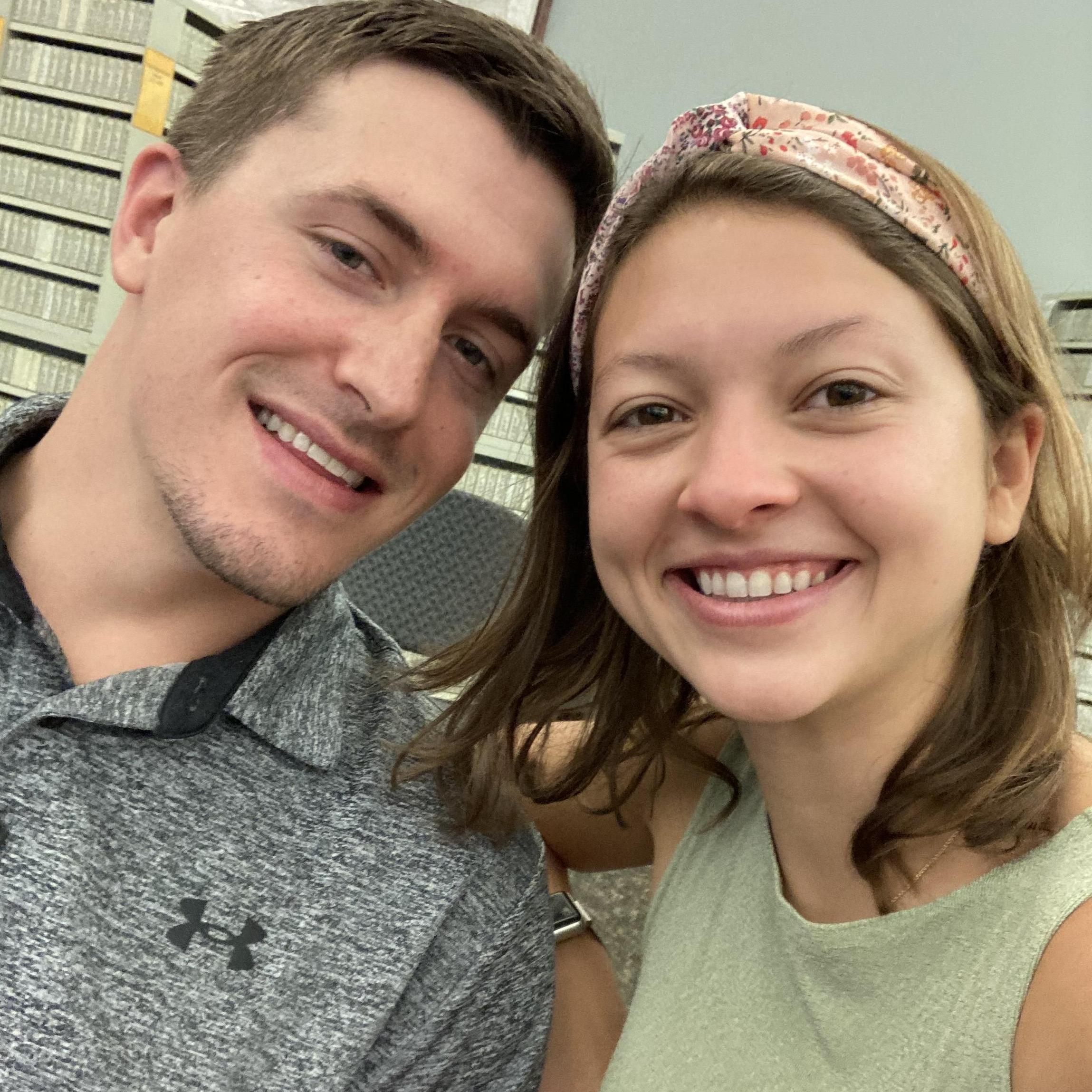 Picking up our marriage certificate!