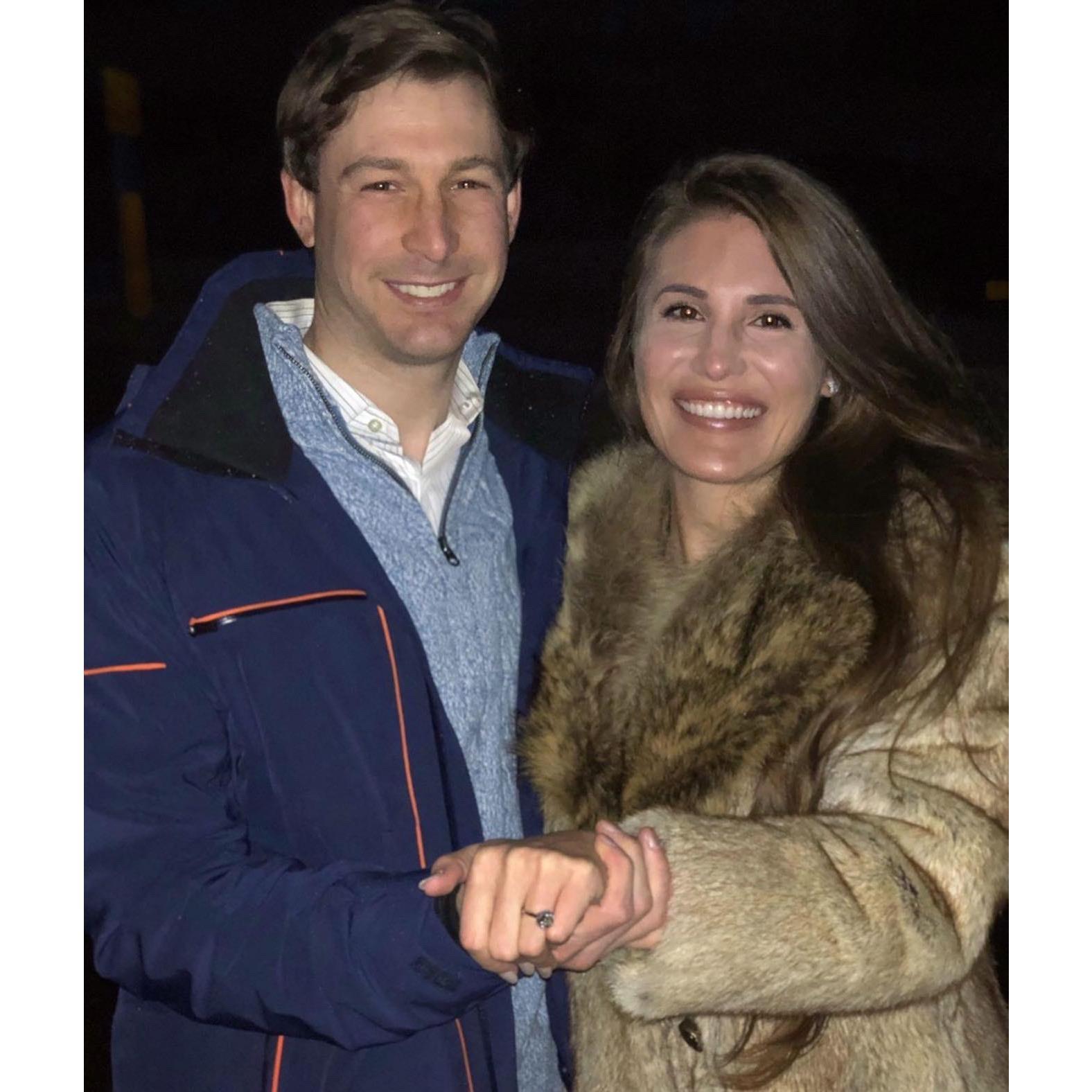 When Geoff proposed at Stratton Mountain on December 12,2020.