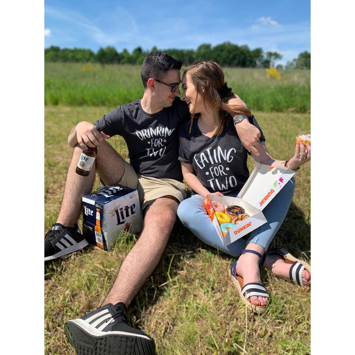 We could finally tell the world we were pregnant and we were so excited!