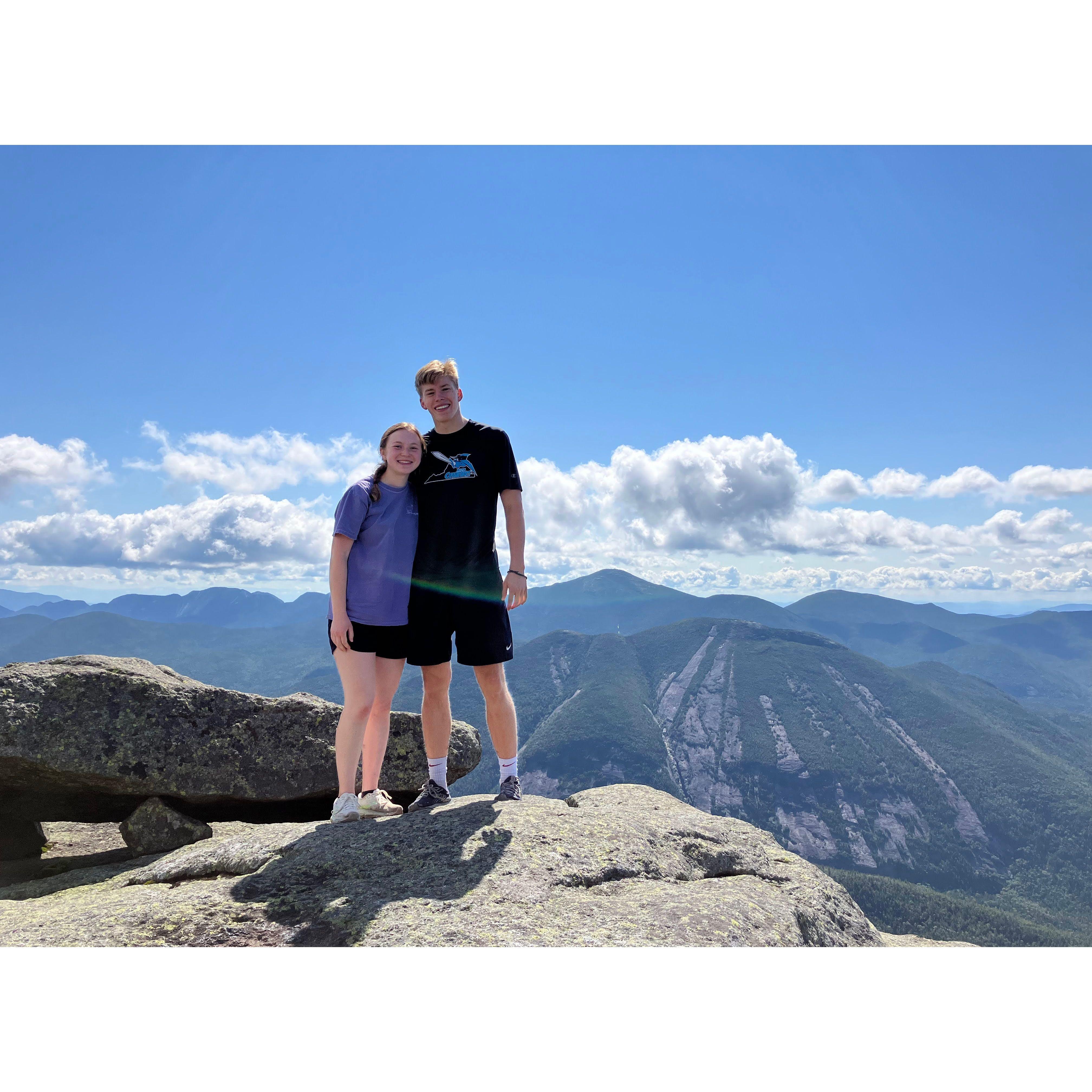 Hiking three Adirondack high peaks together (Summer 2024)