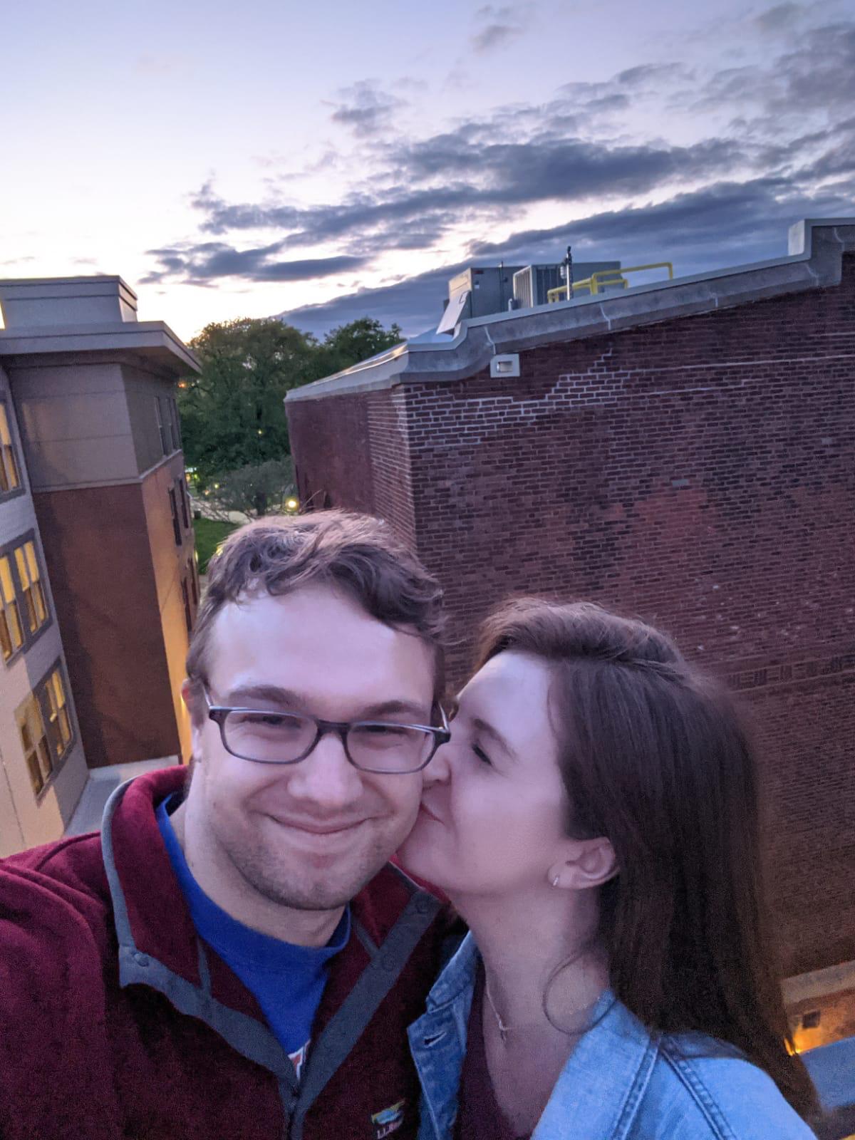 Our building rooftop in Boston