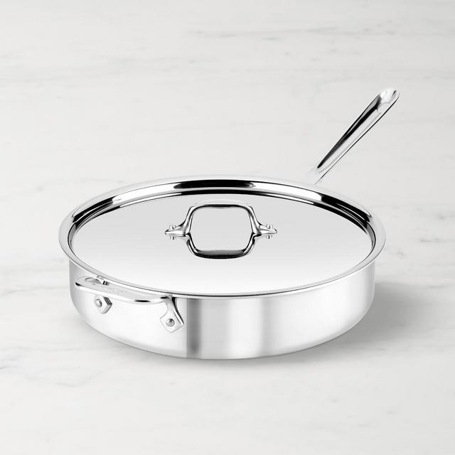 All-Clad D3® Tri-Ply Stainless-Steel Sauté Pan, 5-Qt.