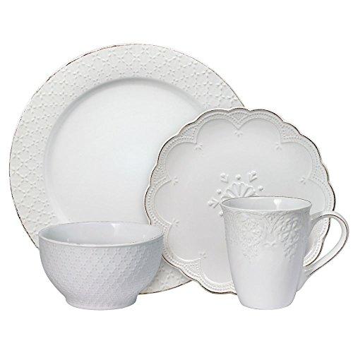Pfaltzgraff French Lace White Dinnerware Set (48 Piece)
