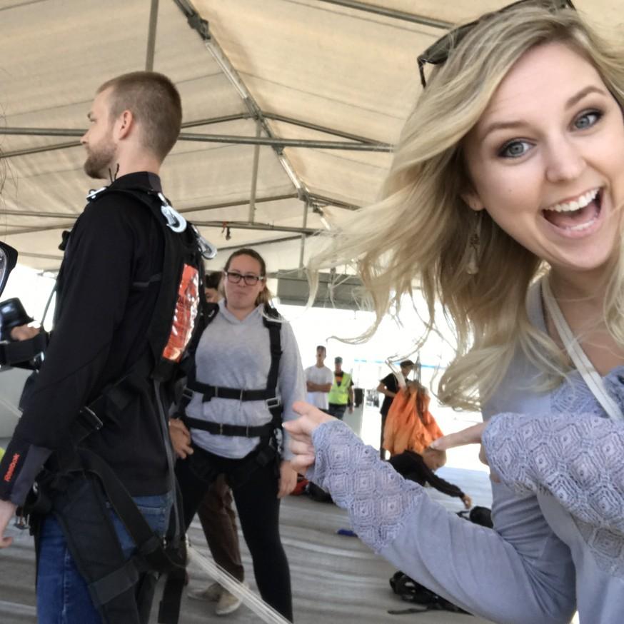 Kristopher's 30th birthday present, surprise sky diving!